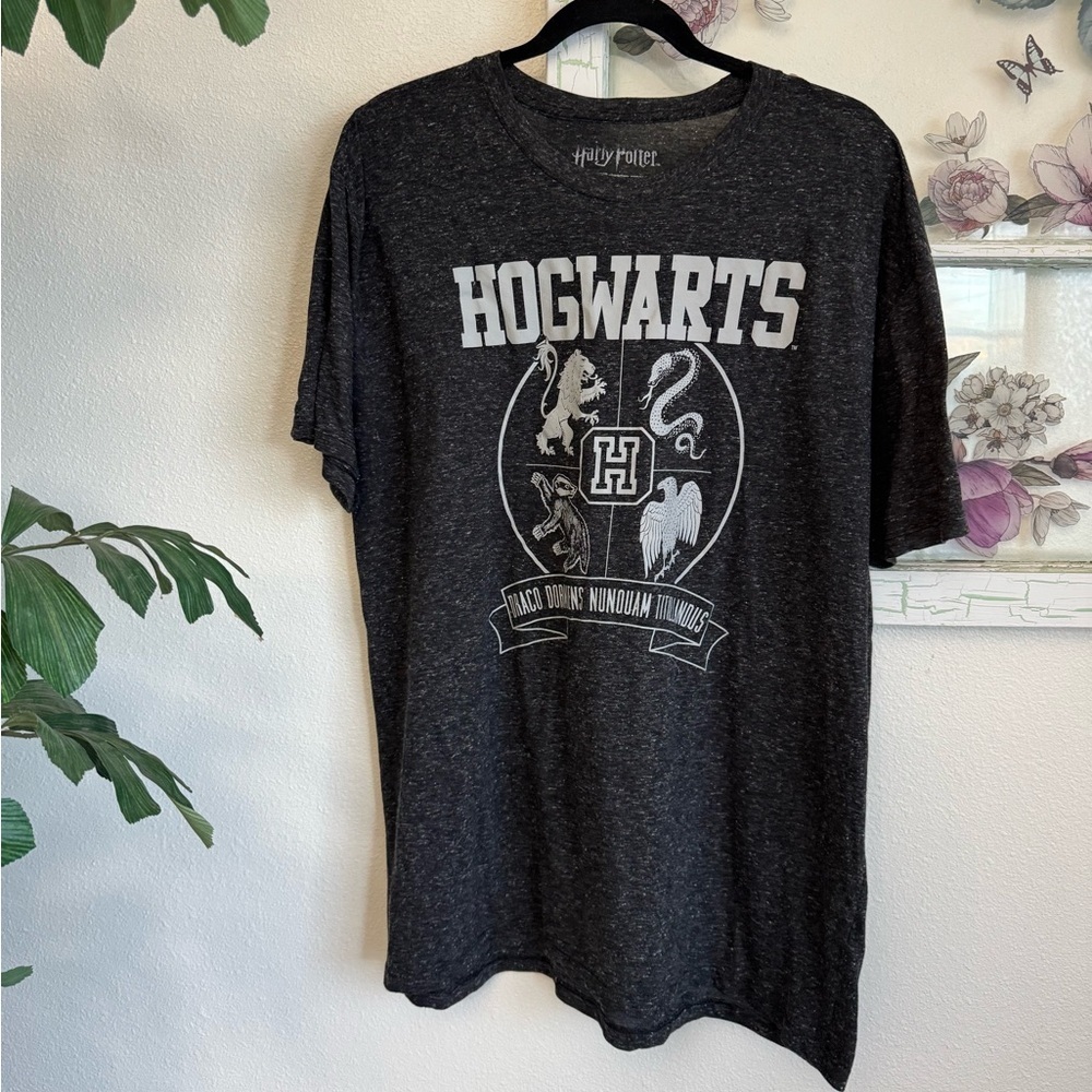Warner Bros. Charcoal Hogwarts Tee